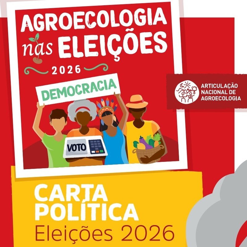 Capa da Carta Política da Articulação Nacional de Agroecologia — Agroecologia nas Eleições 2026